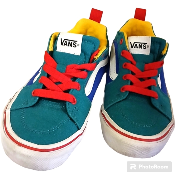 VANS Kids Filmore Trainer In Primary Colors  Size 1.0 - Picture 1 of 9